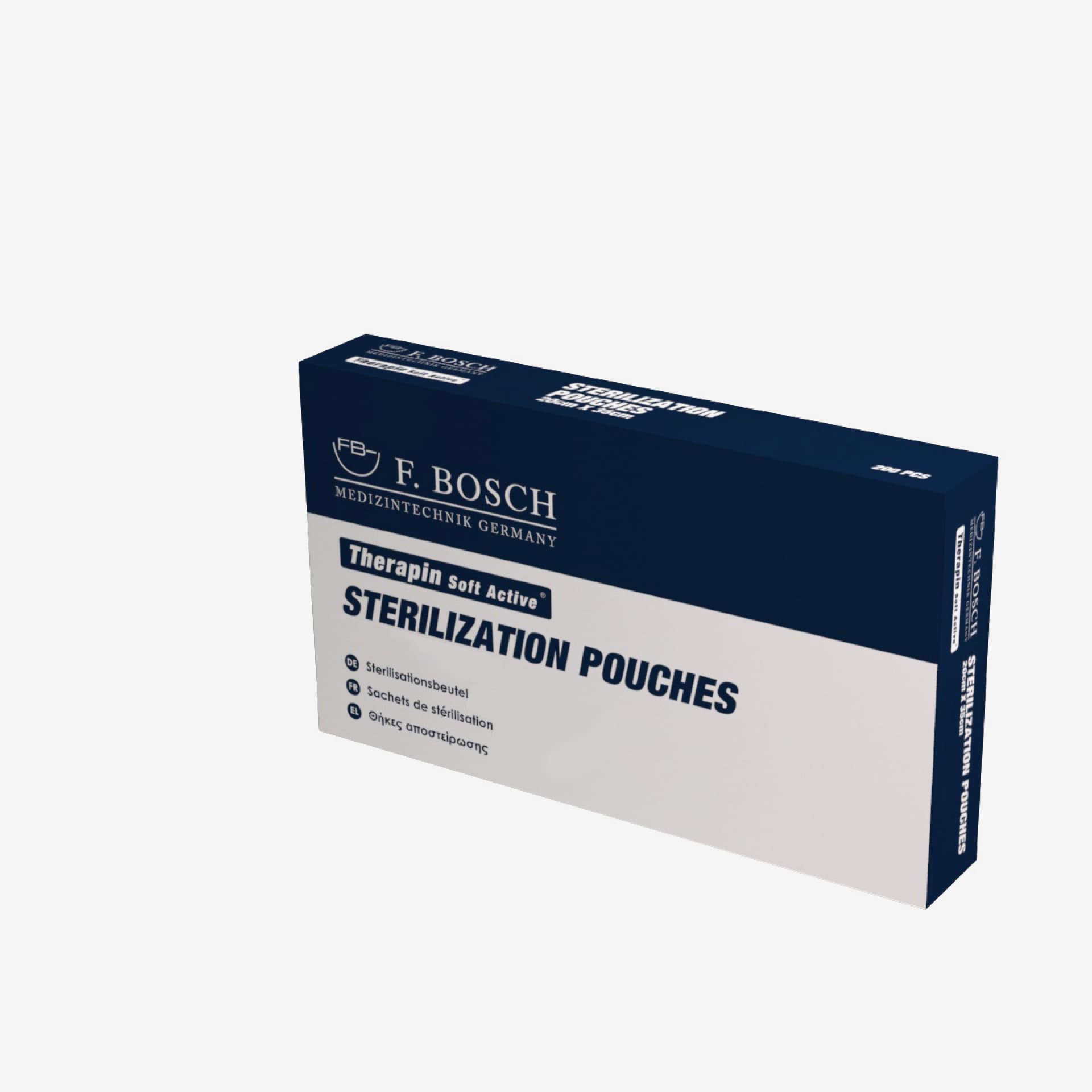 FBHEAL-1038: F. Bosch Therapin Soft Active® Sterilization pouches, 13cmx28cm